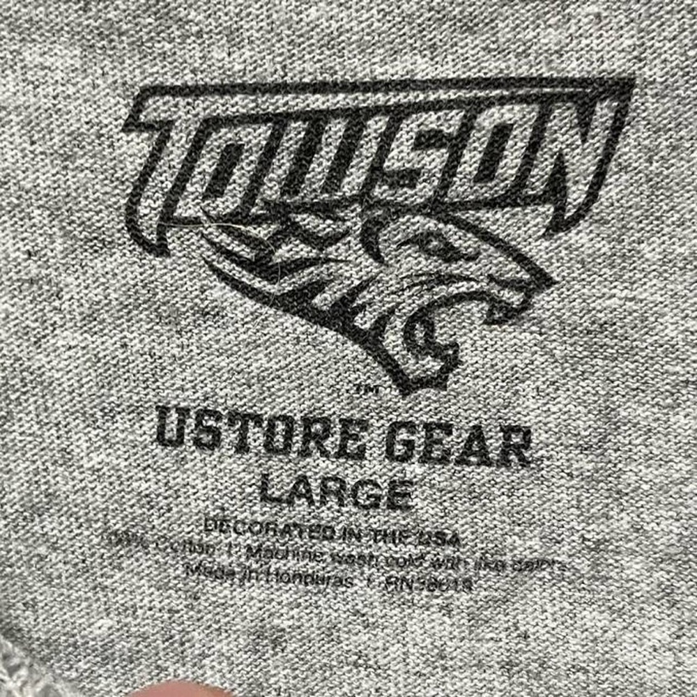 Grey Towson University marching band college music short sleeve crewneck T-shirt - Picture 3 of 4